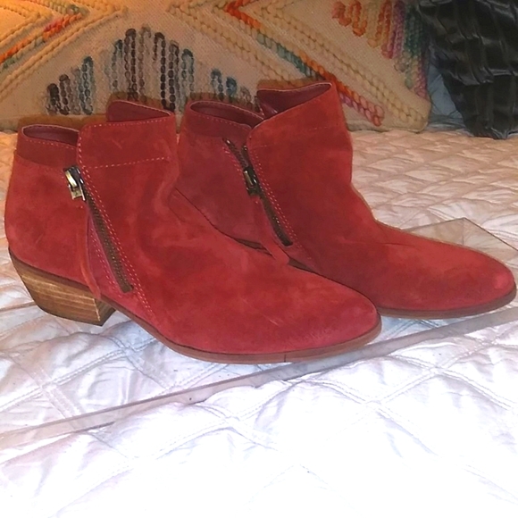 Sam Edelman Packer ankle boots booties Paprika 7 - Picture 1 of 9